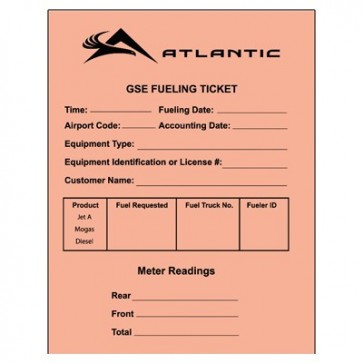 GSE Fuel Ticket (100 tickets/pad)