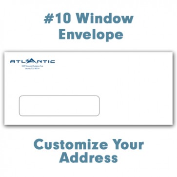 Customized No.10 Window envelopes