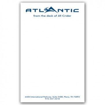 Personalized Notepads (blue ink) - Pads of 100 each