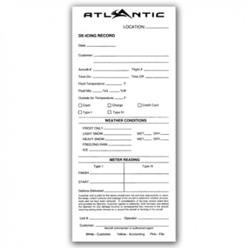 De-Icing Forms