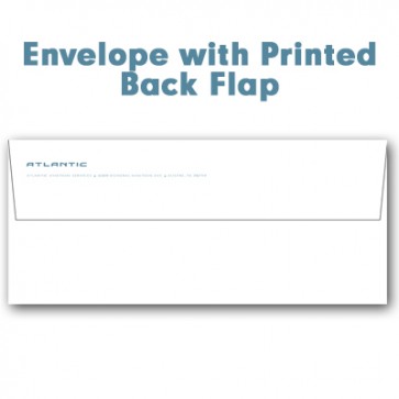 Custom Envelope with Printed Back Flap & Atlantic on Front
