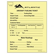 Jet A Fuel Ticket (yellow) 100 tickets/pad